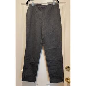 J. Jill Ponte Slim Leg Charcoal Heather Casual Pants Size Medium NWT Stretchy